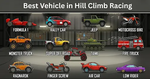 Best Vehicles in Hill Climb Racing