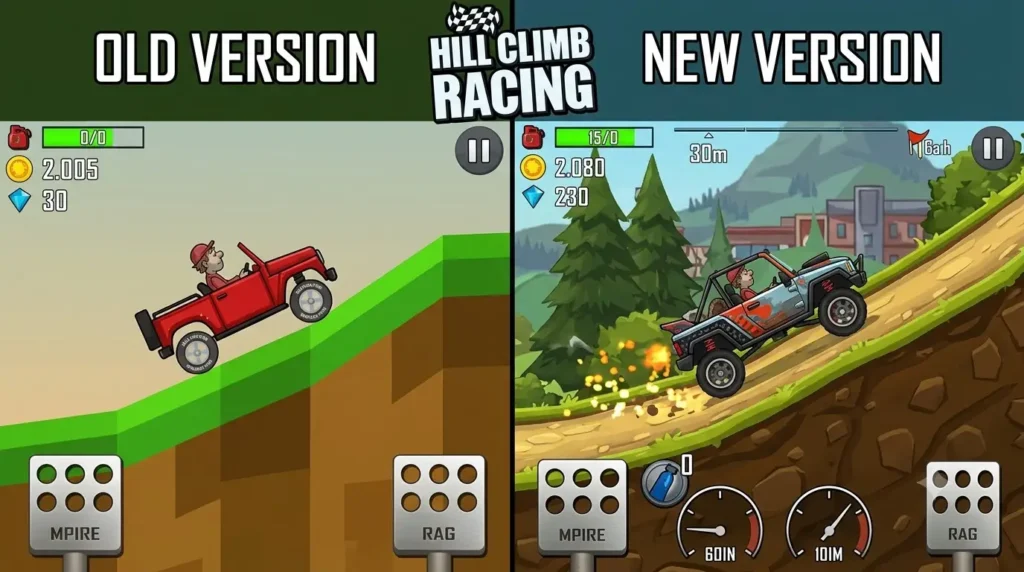 Hill Climb Racing Mod Old Version 1 Hill climb racing mod old version vs new version