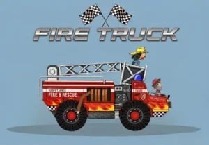 Fire truck for best vehicle in hill climb racing