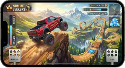 Hill Climb Racing Mod APK Premium Gameplay on iOS